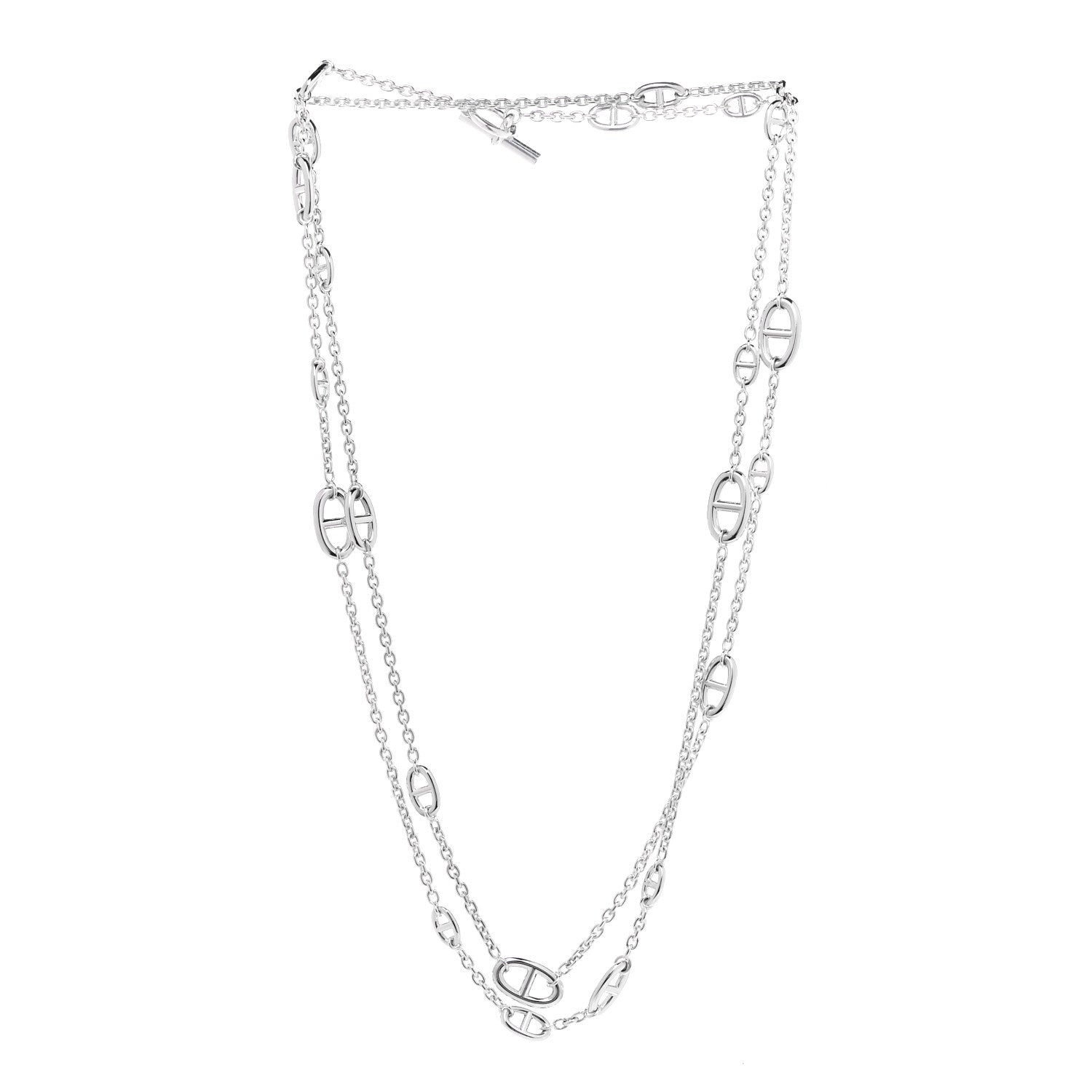 Hermes Sterling Silver Farandole Necklace 160 2 of 5