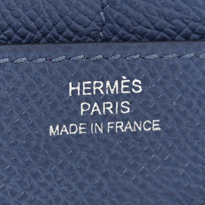 Hermes Epsom Verso Constance Short Wallet Bleu Brighton Rouge Pivoine 7 of 12