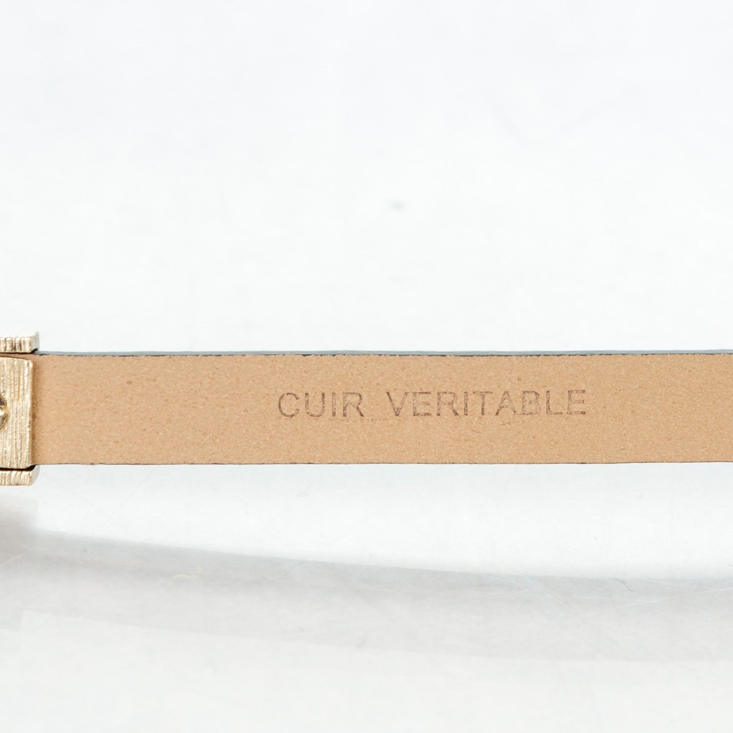 Chanel Lambskin Pearl Belt 75 30 Black 5 of 7