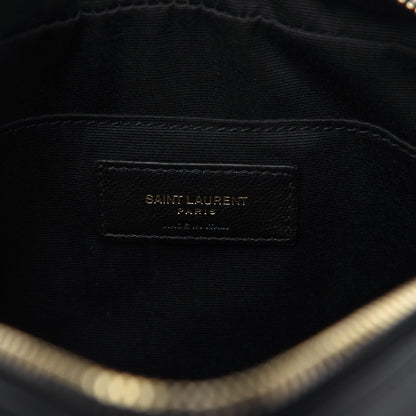 Saint Laurent Calfskin Matelasse Monogram Lou Camera Bag Black 7 of 10