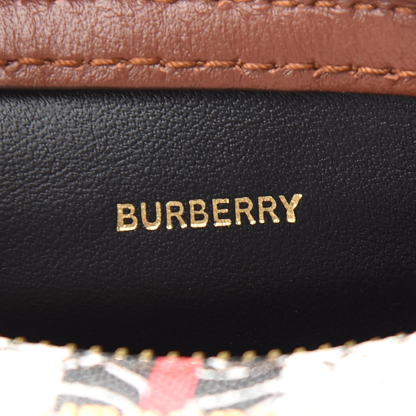 E-Canvas Monogram Stripe The Barrel Bag Bridle Brown