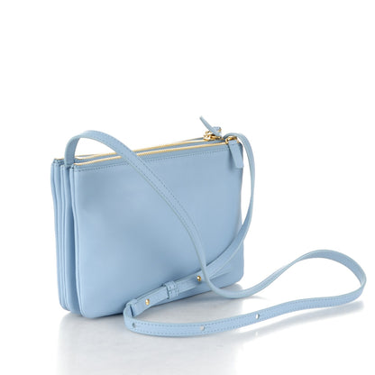 Celine Lambskin Small Trio Crossbody Bag Lavender 3 of 7