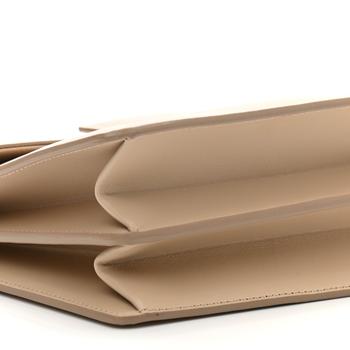 Calfskin Thalia Flap Shoulder Bag Macadamia