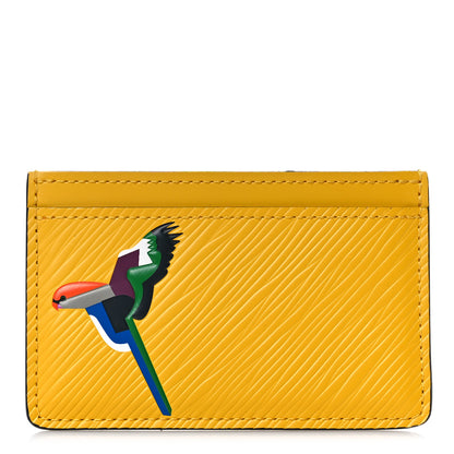 Louis Vuitton Epi Early Bird Card Holder Jonquille 1 of 9