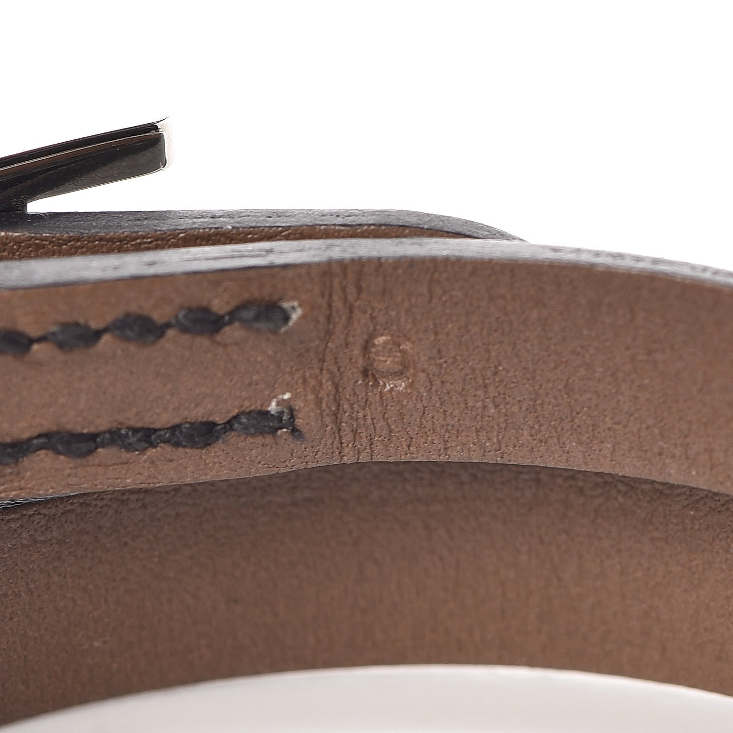 Hermes Chamonix Behapi Double Tour Bracelet S Black Etoupe 4 of 4