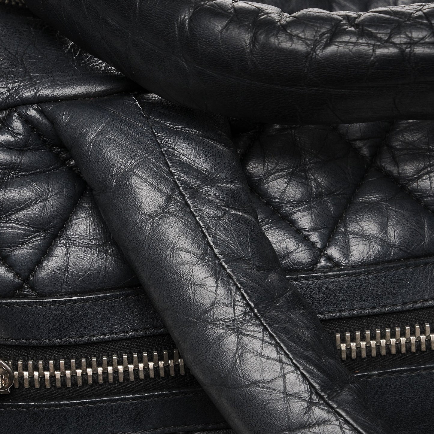 Lambskin Coco Cocoon Bowler Black