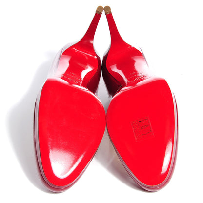 Christian Louboutin Patent New Simple 100 Pumps 39 Red 4 of 5