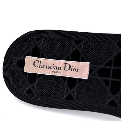 Christian Dior Velvet Cannage Chez Moi Slide Sandal 40 Black 6 of 6