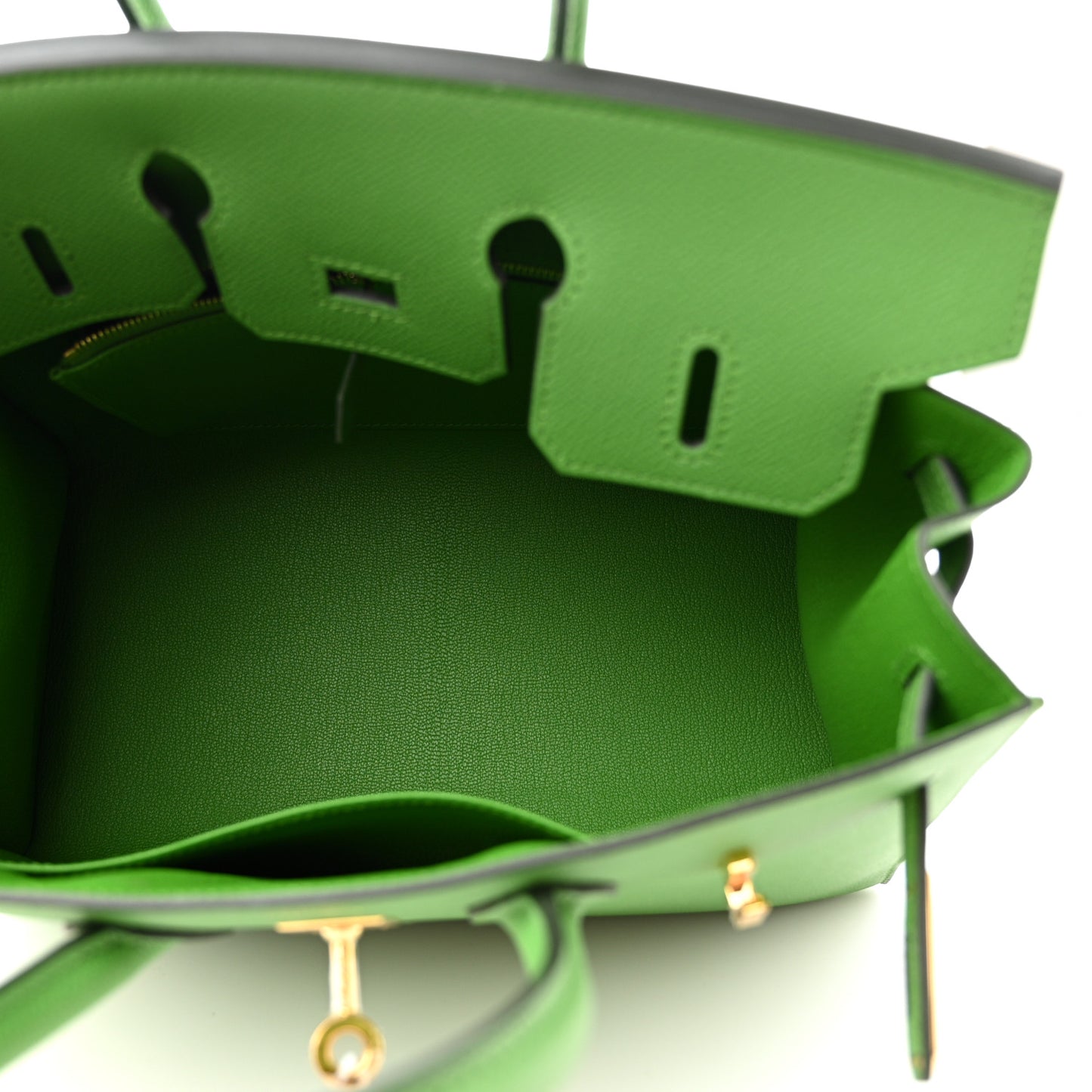 Epsom Birkin Sellier 25 Vert Yucca