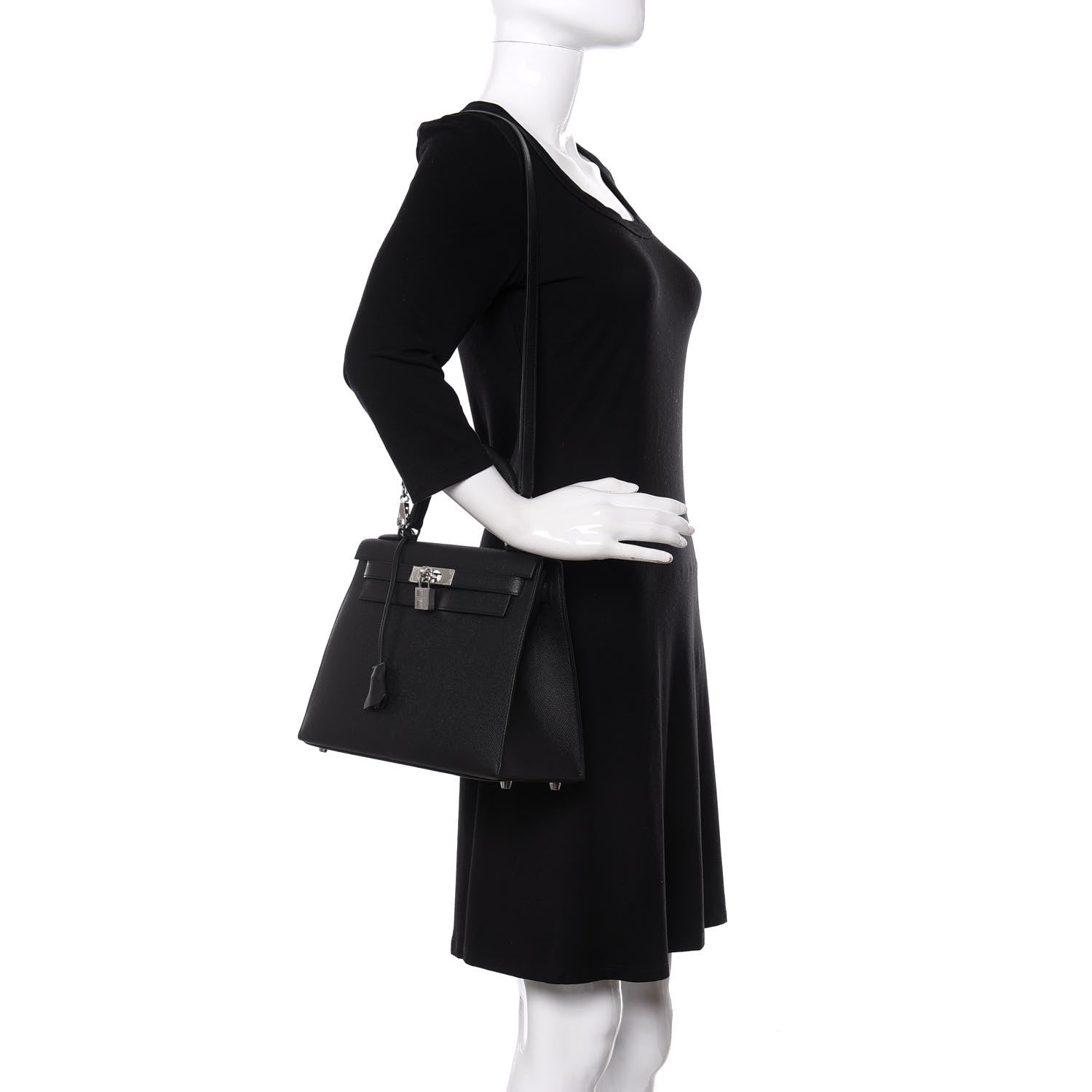 Hermes Epsom Kelly Sellier 28 Black 2 of 12