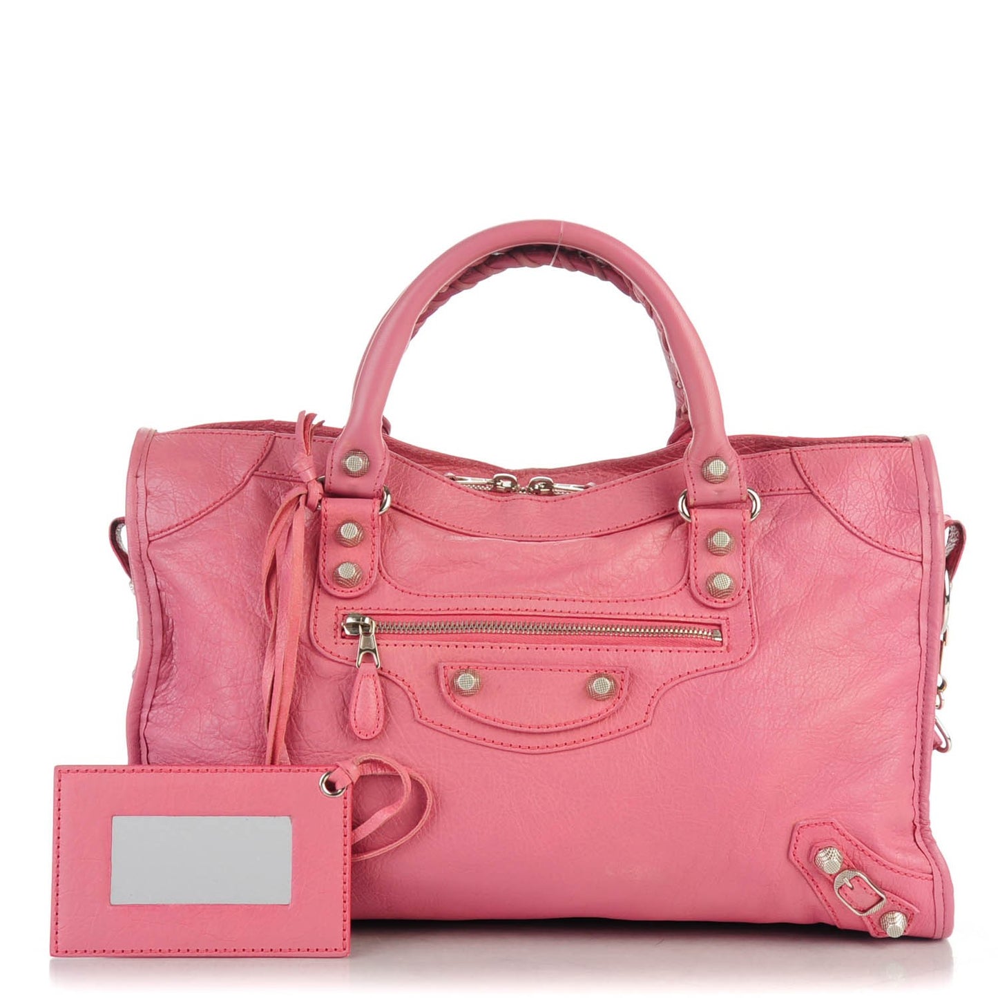 Agneau Giant 12 Silver Hardware City Rose Bombon Raspberry