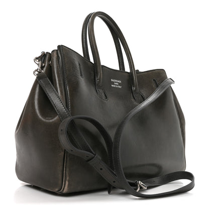 Balenciaga Vegetable Tanned Lambskin Small Bel Air Carry All Bag Grey 3 of 9
