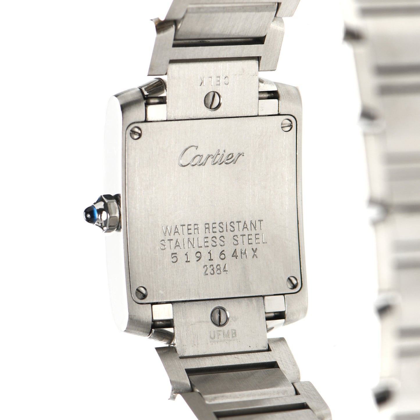 Stainless Steel 20mm Tank Francaise Quartz Watch