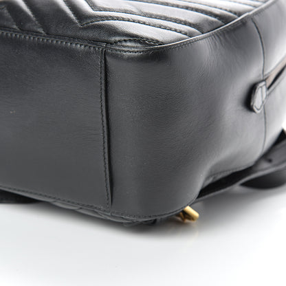 Gucci Calfskin Matelasse GG Marmont Dome Backpack Black 9 of 16
