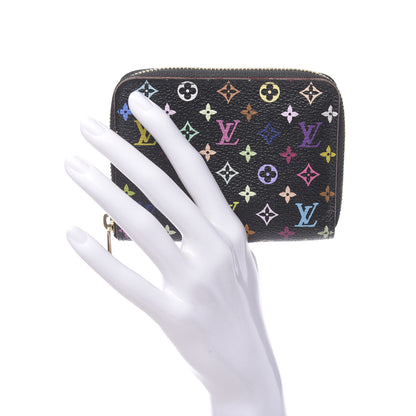 Louis Vuitton Monogram Multicolor Zippy Coin Purse Black Grenade 2 of 7