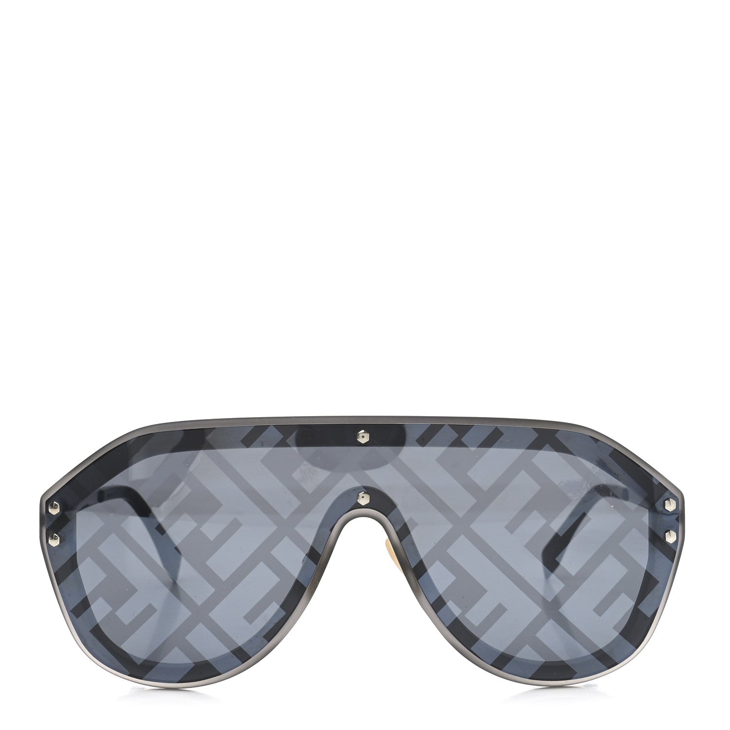 Fendi FF Fabulous Shield Sunglasses FF M0039/G/S Black 2 of 7