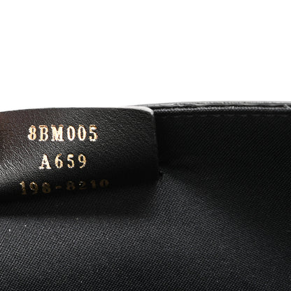 Fendi Vitello Liberty F is Fendi Bi-Color FF 1974 Embossed Envelope Belt Bag Maya Black 7 of 11