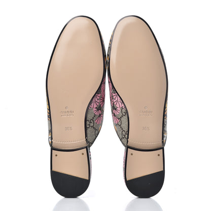 Gucci GG Supreme Monogram Bengal Womens Princetown Slippers 36.5 Beige Crop Pink 5 of 11