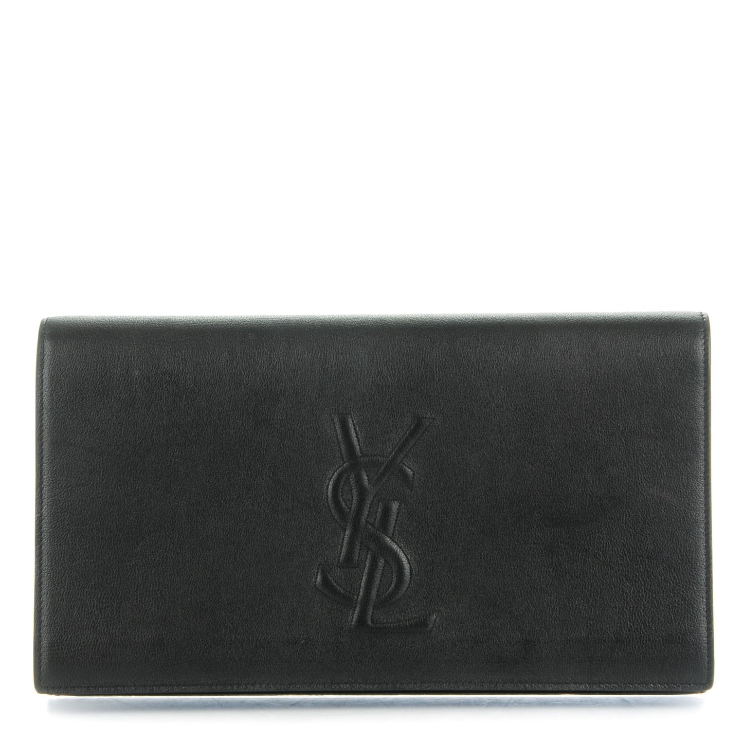Calfskin Monogram Large Belle De Jour Clutch Black