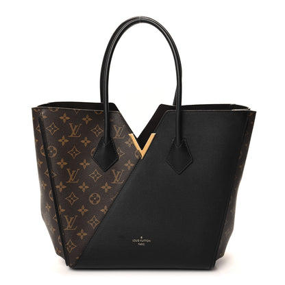 Louis Vuitton Calfskin Monogram Kimono Tote Black 1 of 9
