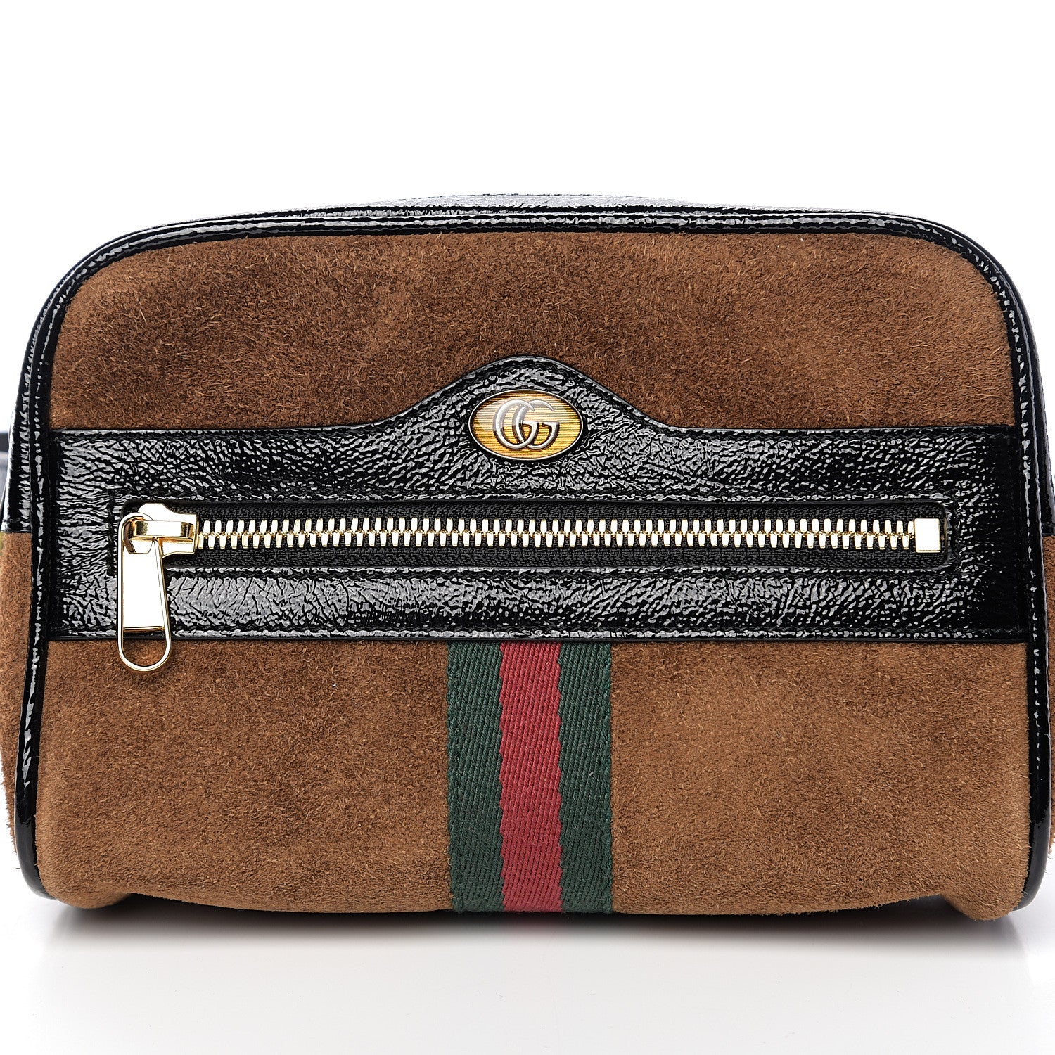 Gucci Suede Small Ophidia Belt Bag 85 34 Brown 7 of 9