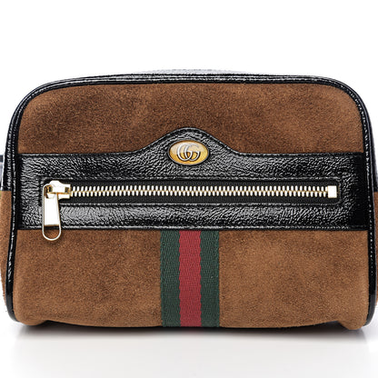 Gucci Suede Small Ophidia Belt Bag 85 34 Brown 7 of 9