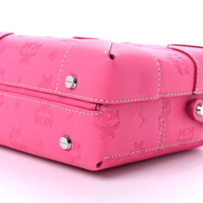 MCM Calfskin Ottomar Monogram Small Berlin Crossbody Sugar Pink 9 of 10