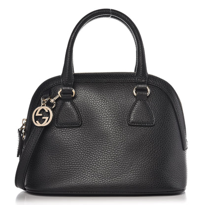 Gucci Dollar Calfskin Small GG Charm Dome Bag Black 1 of 7