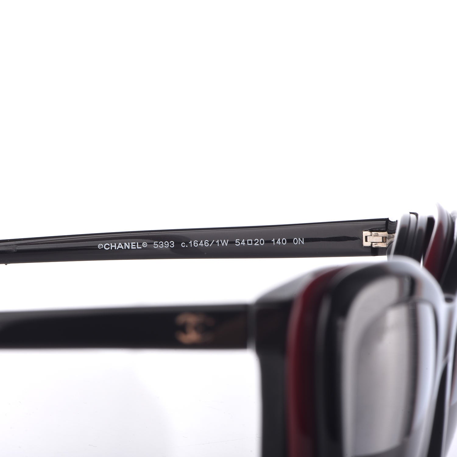 Chanel Clip On Sunglasses 5393 Black Burgundy 9 of 11