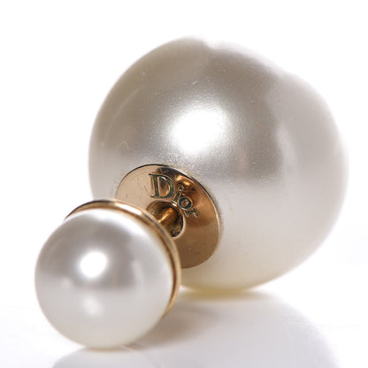 Christian Dior Pearl Mise En Dior Tribal Earrings 3 of 4