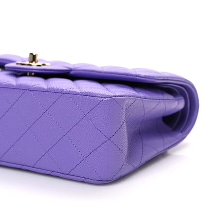 Chanel Caviar Quilted Small Double Flap Purple 10 of 10