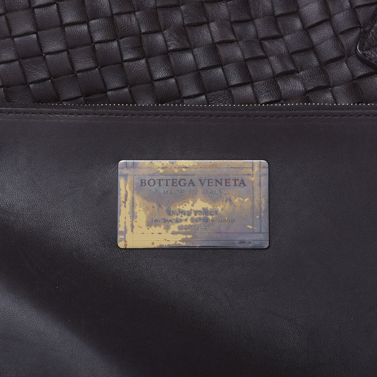 Nappa Intrecciato Medium Cabat Ebano