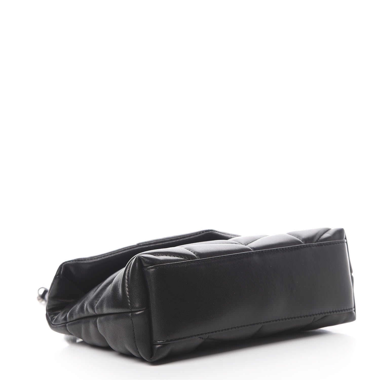 Saint Laurent Lambskin Quilted Toy Loulou Puffer Monogram Chain Satchel Black 4 of 11