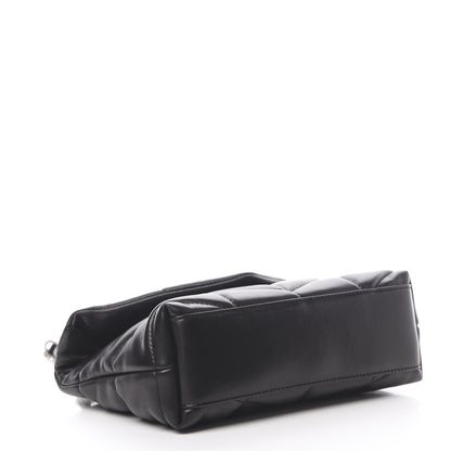 Saint Laurent Lambskin Quilted Toy Loulou Puffer Monogram Chain Satchel Black 4 of 11