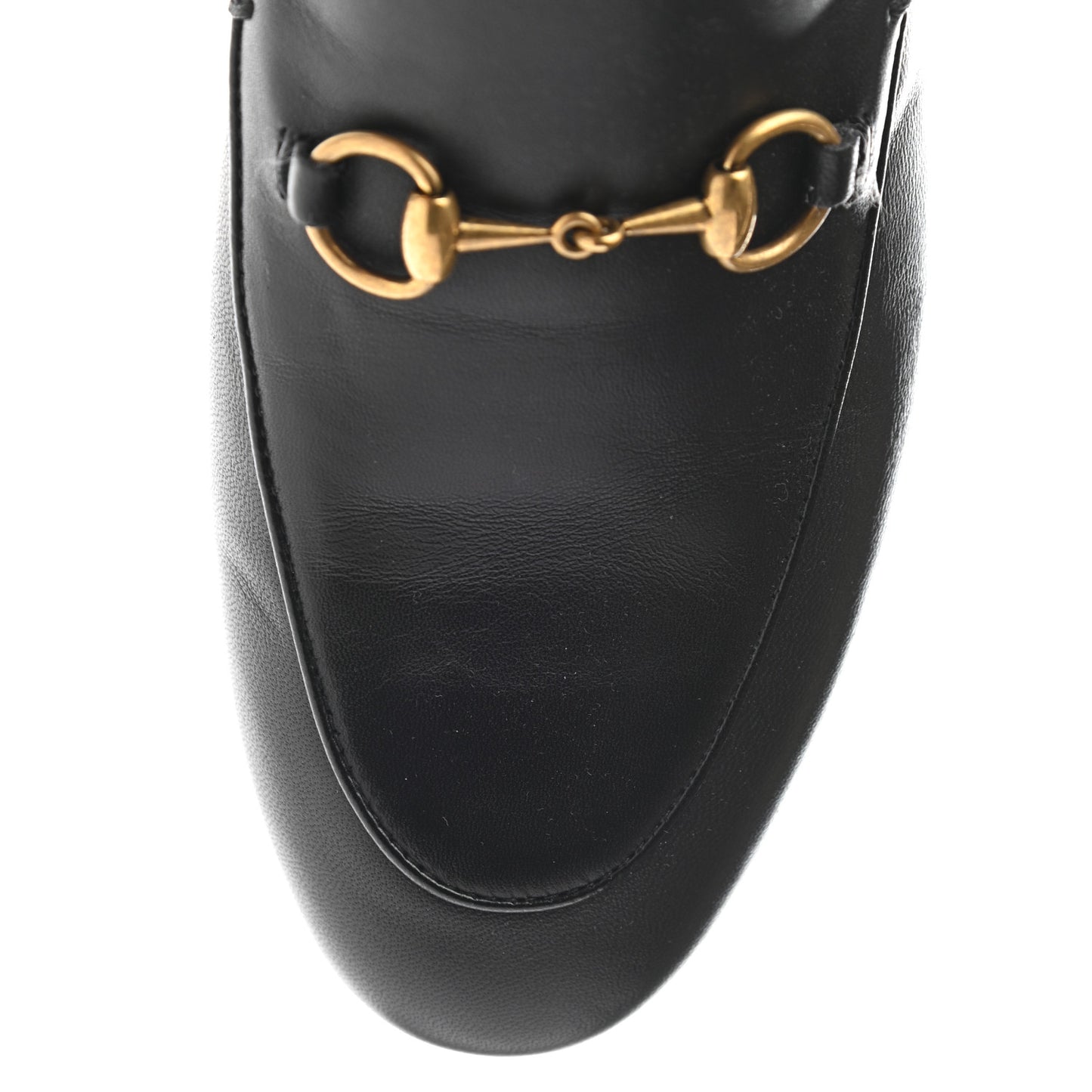 Lambskin Womens Brixton Horsebit Loafers 37 Black