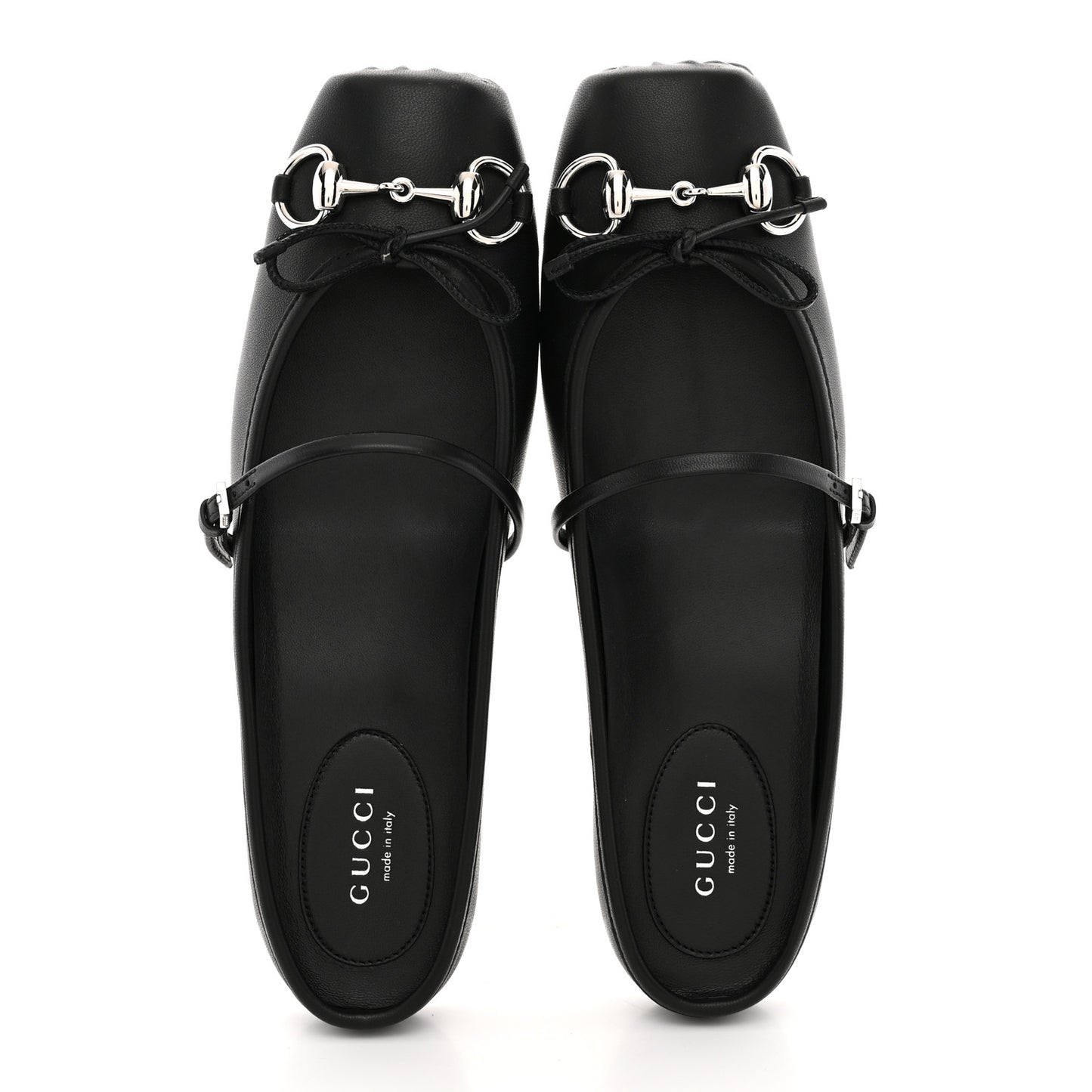 Calfskin Horsebit Ballet Mules 37 Black
