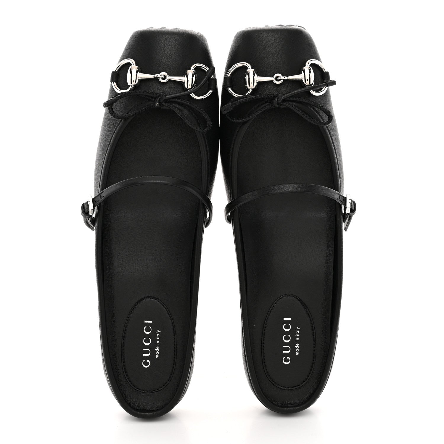 Gucci Calfskin Horsebit Ballet Mules 37 Black 2 of 10