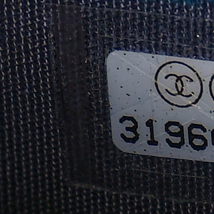 Chanel Iridescent Caviar Quilted Card Holder Dark Blue 8 of 9