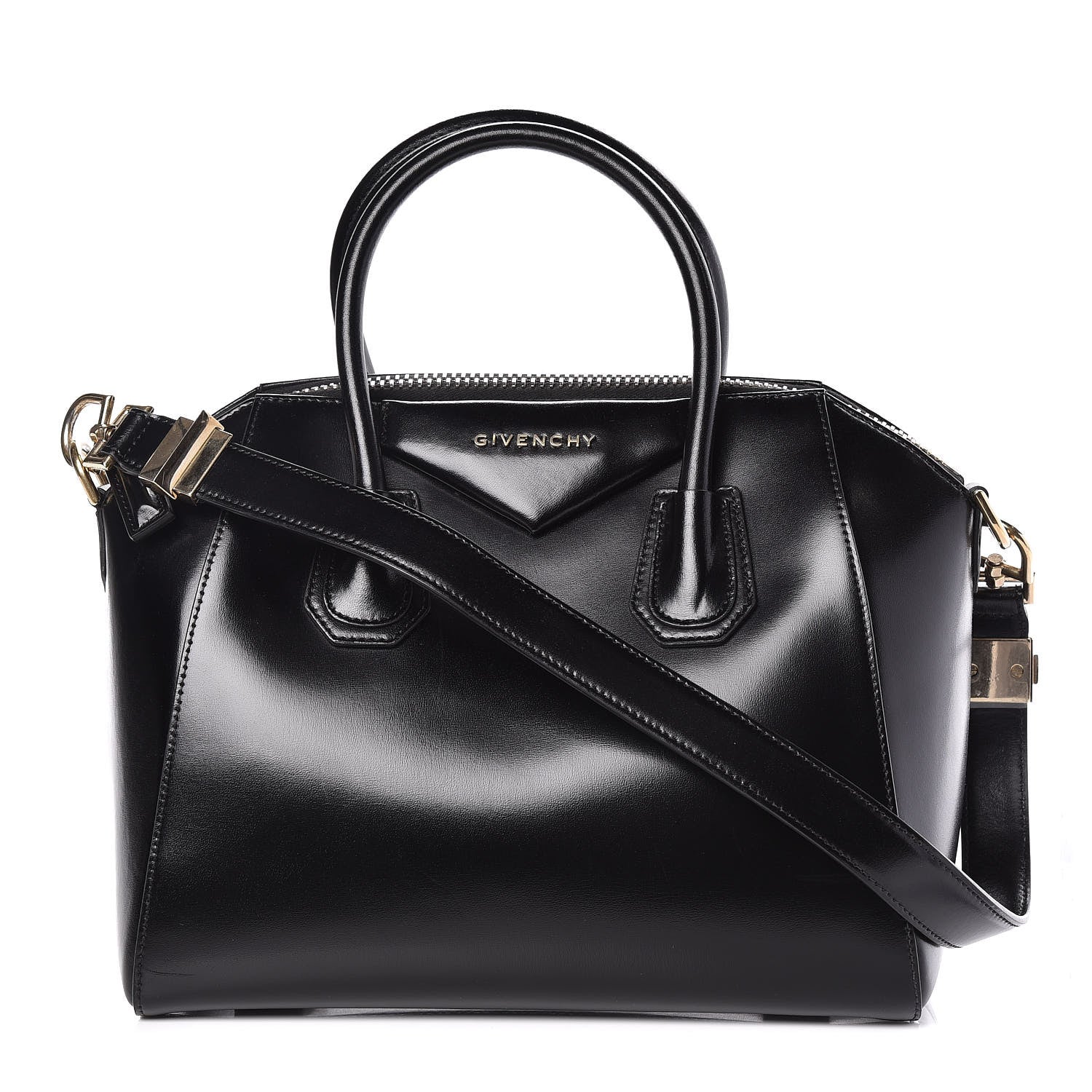 Givenchy Shiny Lord Calfskin Small Antigona Black 1 of 12