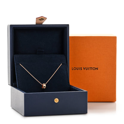 Louis Vuitton 18K Pink Gold Empreinte Pendant Necklace 5 of 5