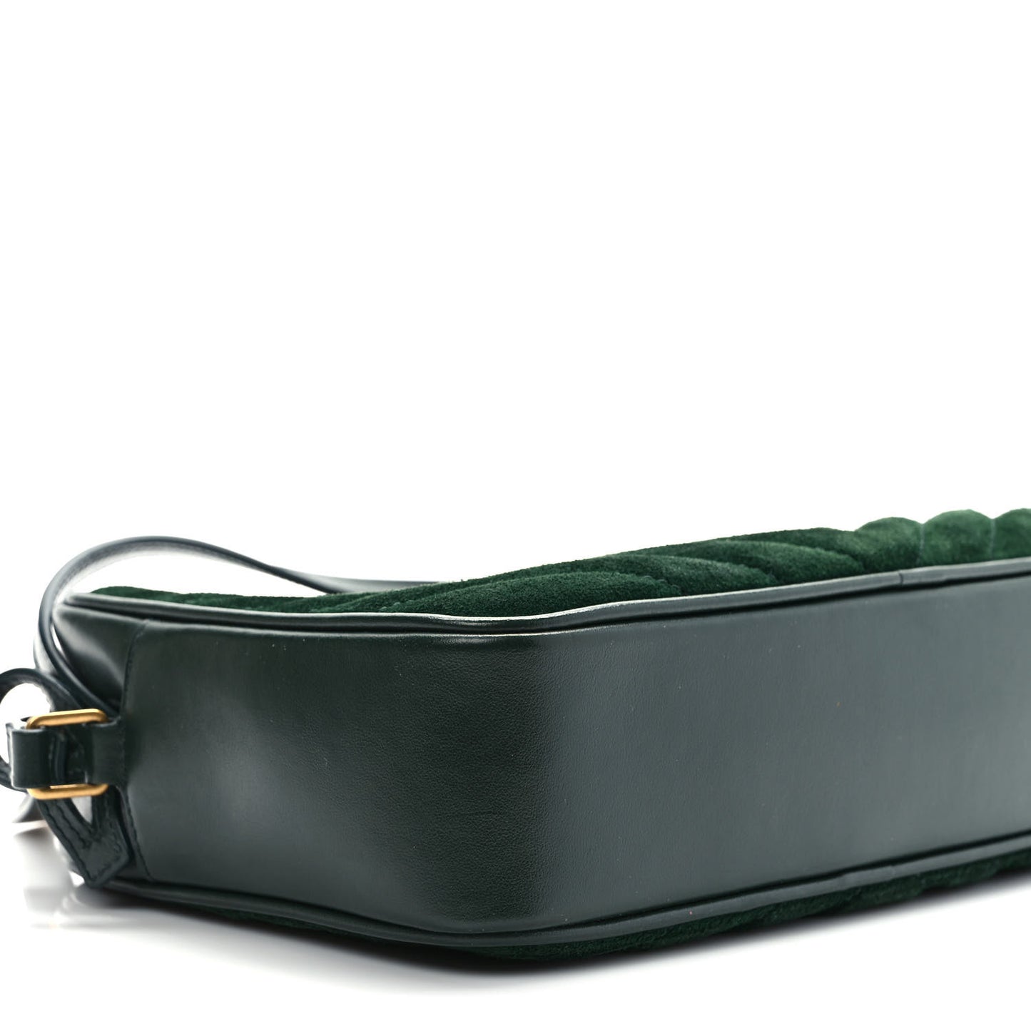 Suede Calfskin Monogram Lou Camera Bag Vert Fonce