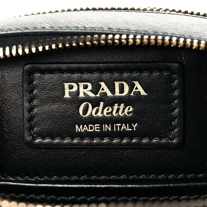 Prada Saffiano Lux Odette Crossbody Black 7 of 10