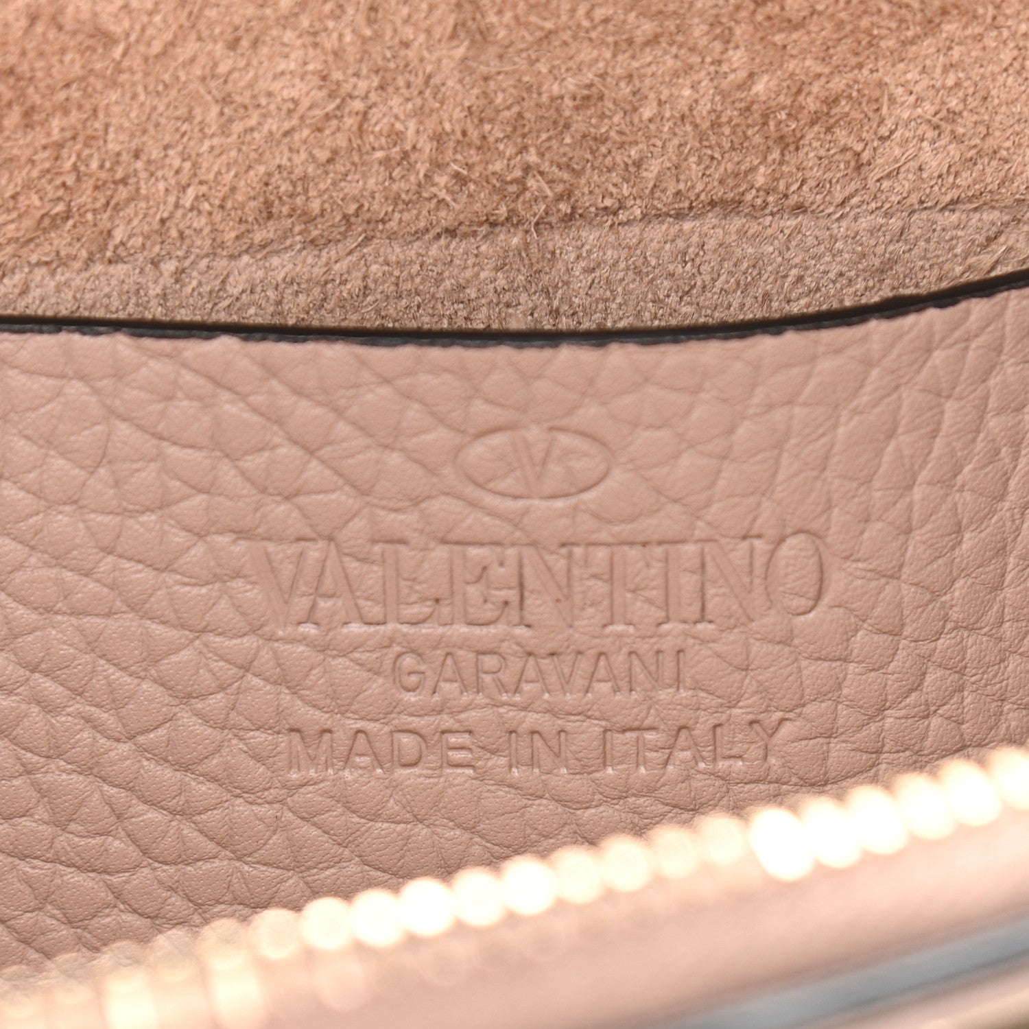Valentino Garavani Pebbled Calfskin Rockstud Double Zip Camera Crossbody Bag Poudre 5 of 10