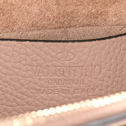 Valentino Garavani Pebbled Calfskin Rockstud Double Zip Camera Crossbody Bag Poudre 5 of 10