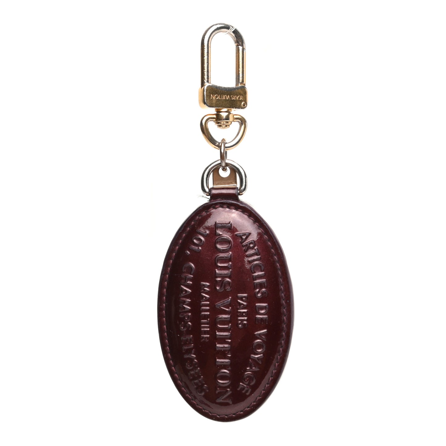 Vernis Articles de Voyage Bag Charm Key Holder Rouge Fauviste
