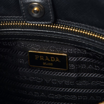 Prada Saffiano Lux Small Tote Nero Black 7 of 13