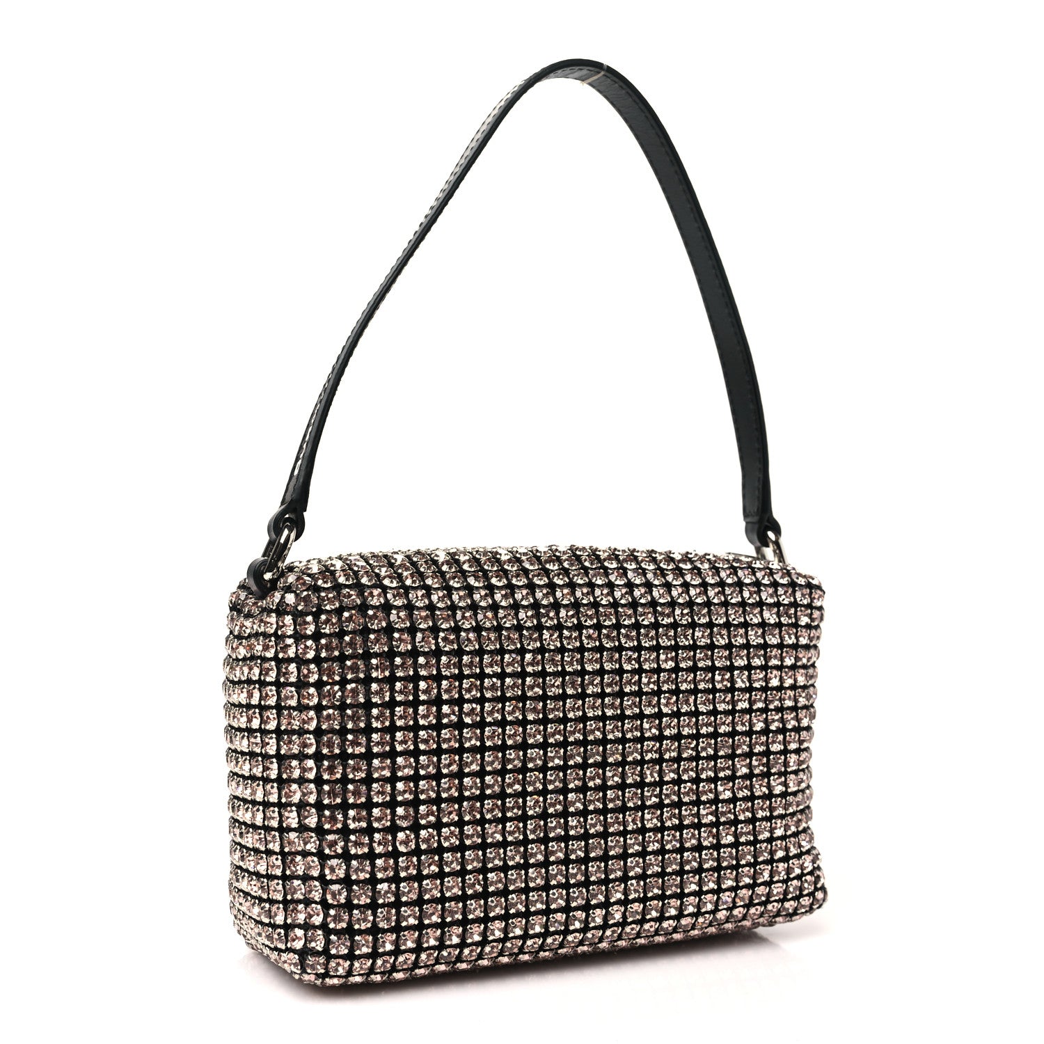 Alexander Wang Mesh Crystal Rhinestone Mini Heiress Pouch Sandstone 3 of 10