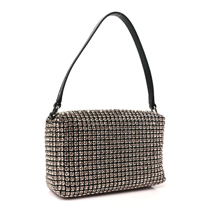 Alexander Wang Mesh Crystal Rhinestone Mini Heiress Pouch Sandstone 3 of 10