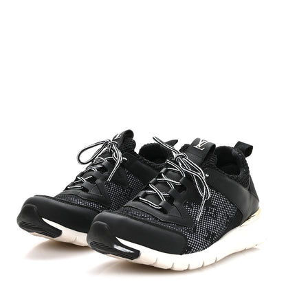 Louis Vuitton Technical Nylon Monogram Rubber Aftergame Sneakers 37 Black 4 of 8