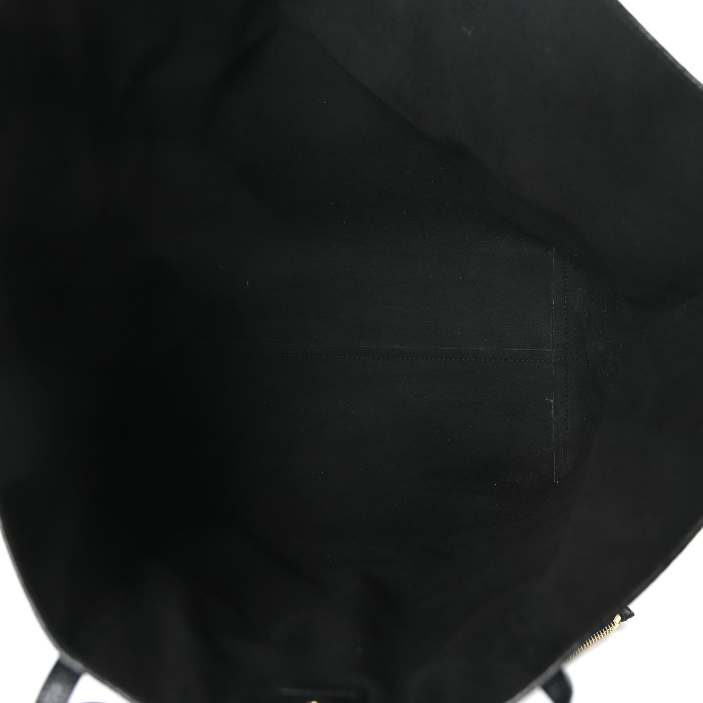 Grained Calfskin Skull Open Shopper Tote Black